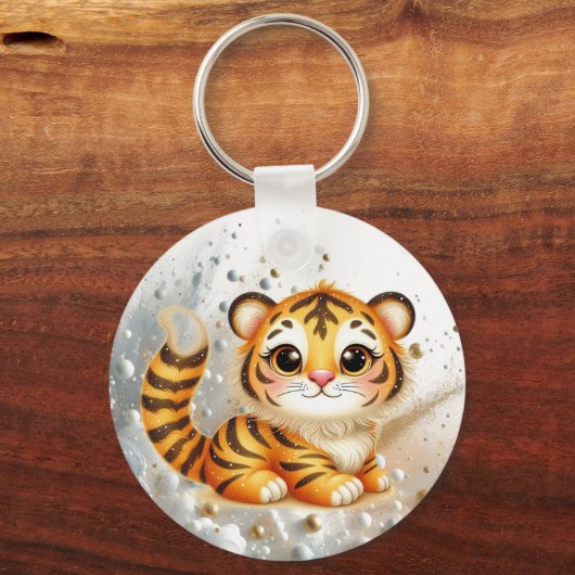 Cosmic Tiger Cub Trinas Swishy Adventure Schlüsselanhänger (Vorderseite)