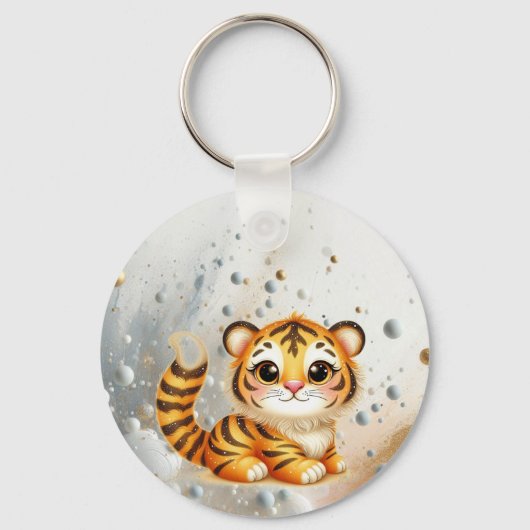 Cosmic Tiger Cub Trinas Swishy Adventure Schlüsselanhänger (Rückseite)