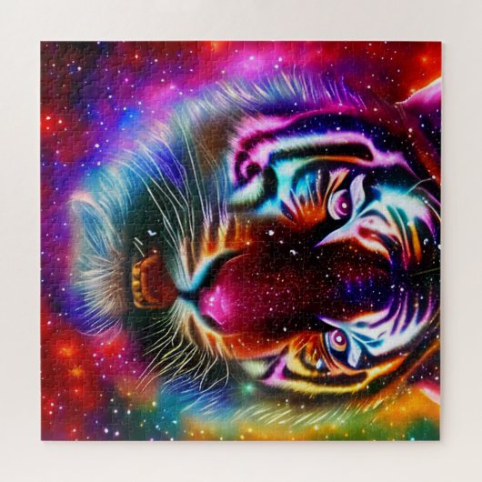 Cosmic Tiger Jigsaw Puzzle (Horizontal)