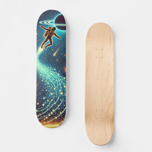 Cosmic Trail Skateboard (Vorderseite)