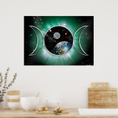 Cosmic Triple Goddess Poster (Küche)
