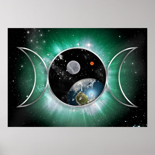 Cosmic Triple Goddess Poster (Vorne)