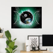 Cosmic Triple Goddess Poster (Heimbüro)