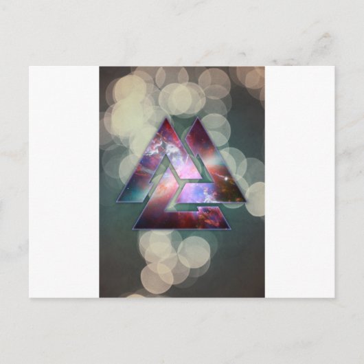 Cosmic Triple Knot Postkarte (Vorderseite)