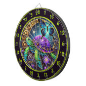 Cosmic Turtle and Butterfly Lodge Art Dartscheibe (Vorderseite rechts)