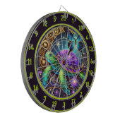 Cosmic Turtle and Butterfly Lodge Art Dartscheibe (Vorderseite Links)