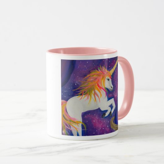 Cosmic Unicorn Tasse (VorderseiteRechts)