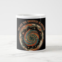 Cosmic Universe In Motion - Retro Aesthetic Spirit Jumbo-Tasse