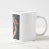 Cosmic Universe In Motion - Retro Aesthetic Spirit Jumbo-Tasse (Rechts)