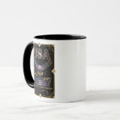 Cosmic USA Eagle Celestial Map Art Tasse (Vorderseite Links)