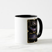 Cosmic USA Eagle Celestial Map Art Tasse (VorderseiteRechts)