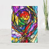 Cosmic-verklebtes Glas-Design Karte (Rückseite)