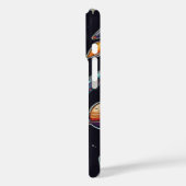 Cosmic Vibes Space-Themed iPhone 16 Case - Stars, (Rückseite / Links)