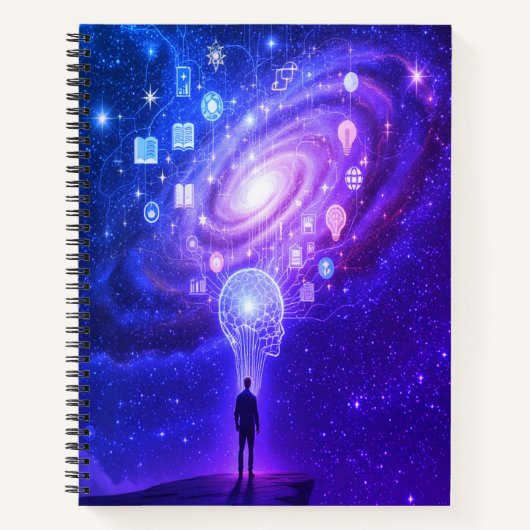 Cosmic Vision Spiral Notebook Notizblock (Vorderseite)