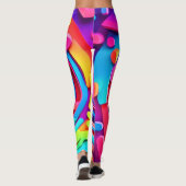 Cosmic Vortex: Eine Neon Odyssey Leggings (Rückseite)