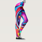 Cosmic Vortex: Eine Neon Odyssey Leggings (Rechts)
