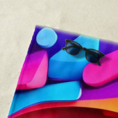 Cosmic Vortex: Eine Neon Odyssey Strandtuch (Beispiel)