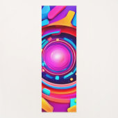Cosmic Vortex: Eine Neon Odyssey Yogamatte (Vorderseite)