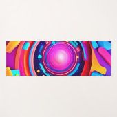 Cosmic Vortex: Eine Neon Odyssey Yogamatte (Vorderseite (Horizontal))