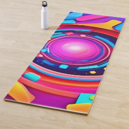 Cosmic Vortex: Eine Neon Odyssey Yogamatte
