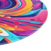 Cosmic Vortex in einer lebhaften Reise Schneidebrett (Ecke)