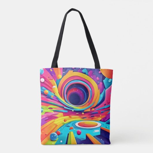 Cosmic Vortex in einer lebhaften Reise Tasche (Rückseite)