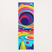 Cosmic Vortex in einer lebhaften Reise Yogamatte (Rückseite)