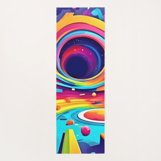 Cosmic Vortex in einer lebhaften Reise Yogamatte (Rückseite)