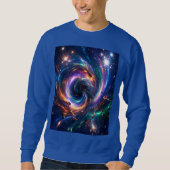 Cosmic Vortex Nexus – Abstract Space Sweatshirt (Vorderseite)