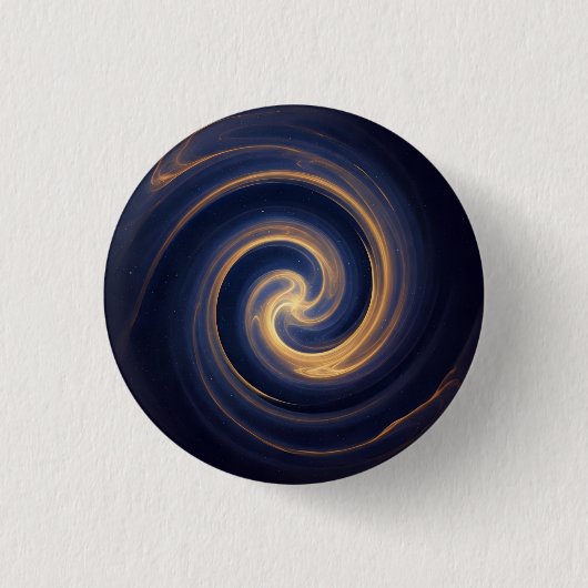 Cosmic Vortex of Golden Light Button (Vorderseite)