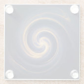 Cosmic Vortex of Golden Light Glasuntersetzer (Rückseite)