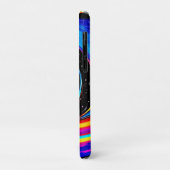 Cosmic Vortex Swirl in Neon Hues Case-Mate iPhone Hülle (Hinten/Links)