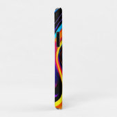Cosmic Vortex Swirl in Neon Hues Case-Mate iPhone Hülle (Hinten/Rechts)