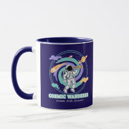 Cosmic Wanderer Astronaut Telescop Tasse
