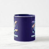 Cosmic Wanderer Astronaut Telescop Tasse (Zentrum)