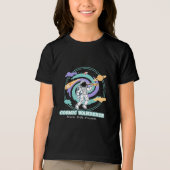 Cosmic Wanderer Astronaut Telescop Tri-Blend Shirt (Vorderseite)