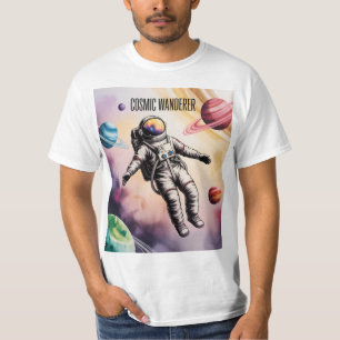 Cosmic Wanderer – Schwebendes Astronauten Space T- T-Shirt