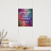 Cosmic Watercolor Poster (Küche)