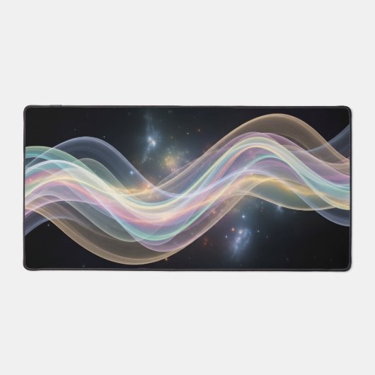 Cosmic Wave Galaxy Light Abstract Deck Mat Schreibtischunterlage (Vorderseite)
