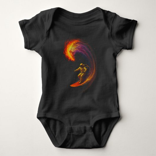 Cosmic Wave Rider Baby Strampler (Vorderseite)