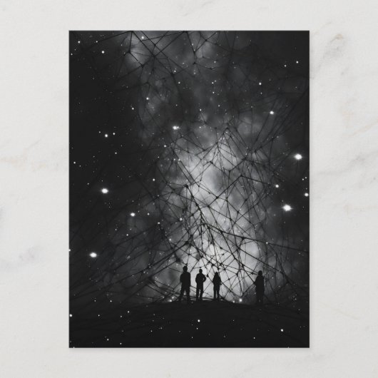 Cosmic Web & Starry Sky Postkarte (Vorderseite)