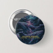 Cosmic Whale Galaxy Ocean Button (Vorne & Hinten)