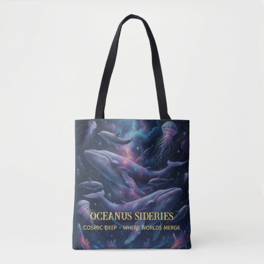 Cosmic Whale Galaxy Ocean Tasche (Vorderseite)