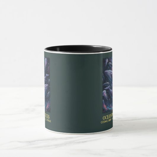 Cosmic Whale Galaxy Ocean Tasse (Zentrum)