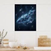 Cosmic Whale Star Ocean Poster (Küche)