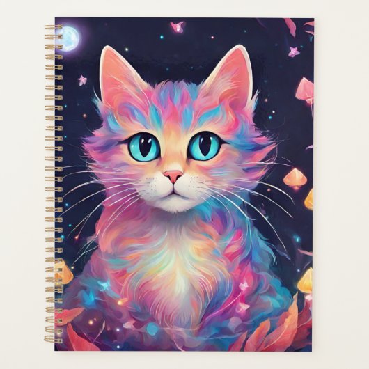 Cosmic Whiskers - Katzenmalerei Planer (Vorderseite)