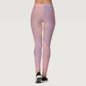 Cosmic Whispers – Dreamy Pastel Galaxy Art Leggings (Rückseite)