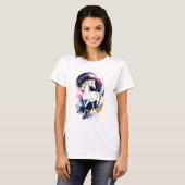 Cosmic White Horse T-Shirt (Vorne ganz)