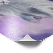 Cosmic Winged Cat Fotodruck (Ecke)