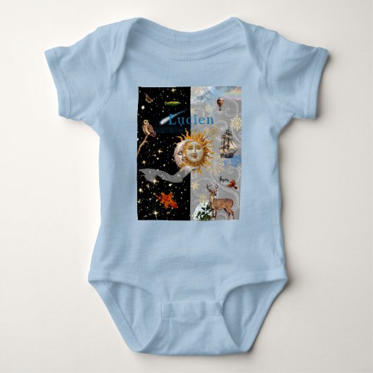 Cosmic Winter Baby Bodysuit Baby Strampler (Vorderseite)